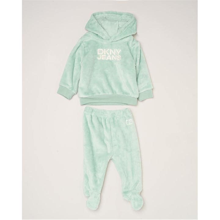 Dkny  Kids Green Jeans Hoodie And Trousers in Size 0 - 3 Months, Sports Direct