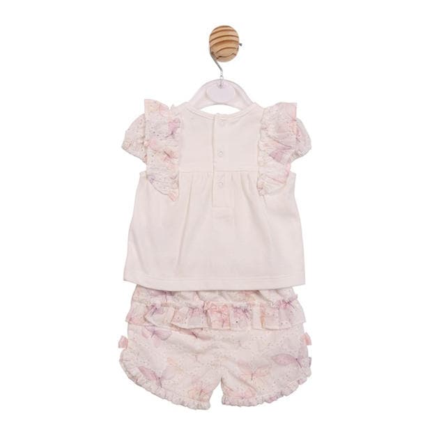White - Mintini Baby - Baby Top and Short Set