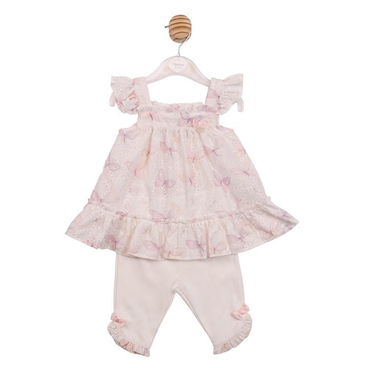Mintini Baby Girls White Kids' Tunic And Legging Set in Size 9 - 12 Months, Sports Direct
