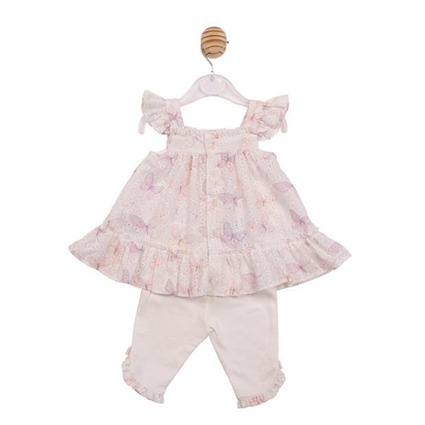 White - Mintini Baby - Kids' Tunic and Legging Set