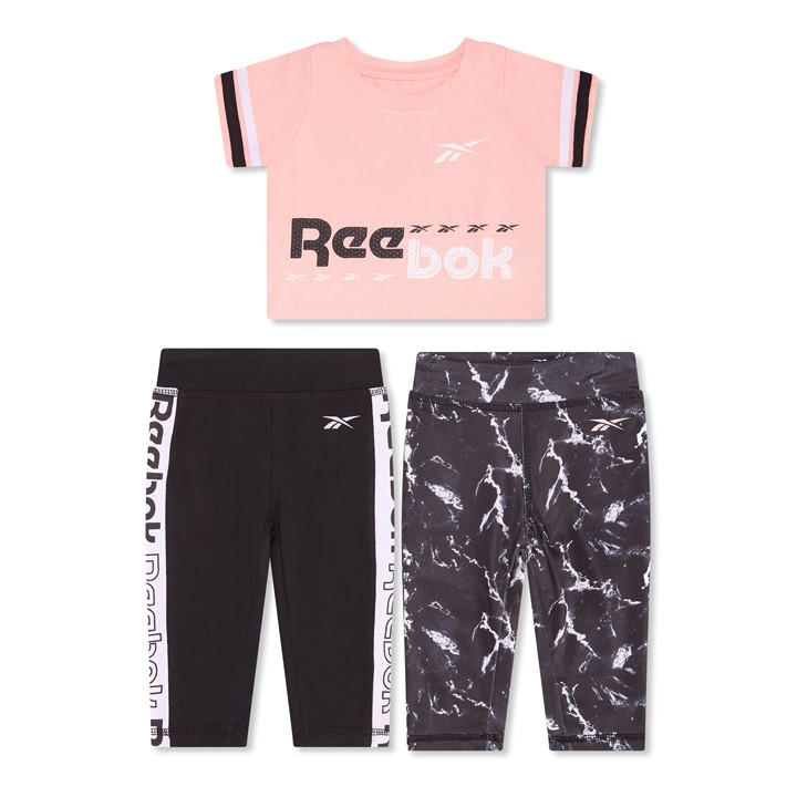Reebok Girls  Kids' Top And Trouser Set in Size 9 - 12 Months, Sports Direct