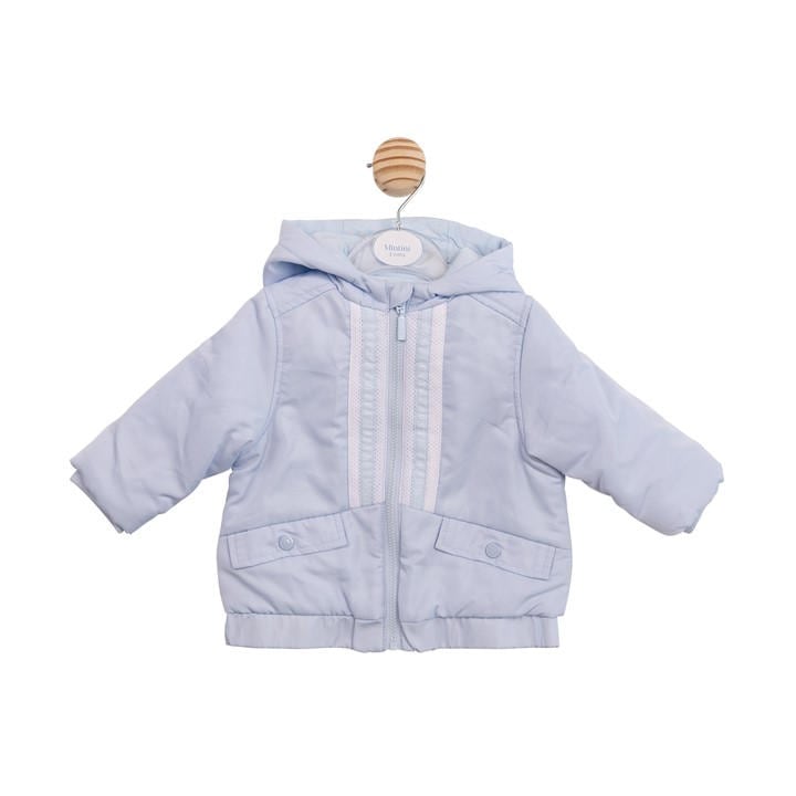 Mintini Baby Boys Blue Baby Quilted Jacket, Sports Direct