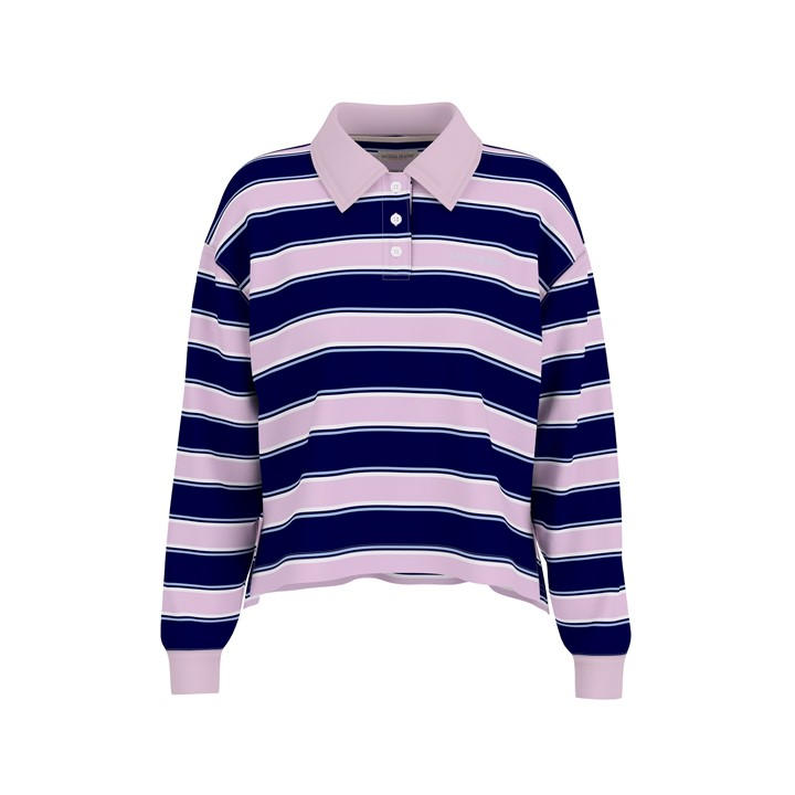 Guess Women's Pink Rugby Polo Shirt in Size 12, Sports Direct