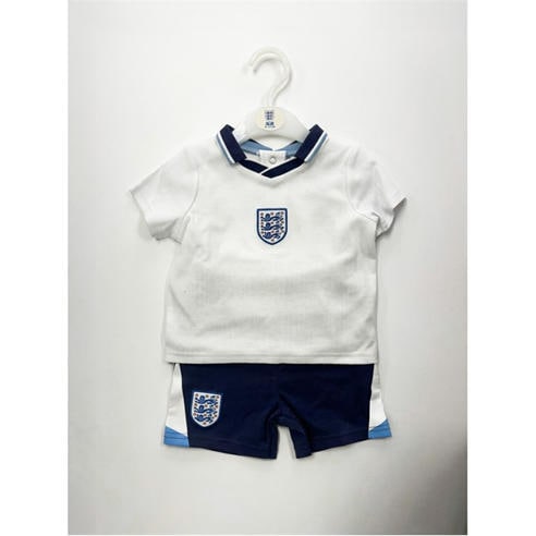 Team - England 1996 Retro Home Tee & Short Set
