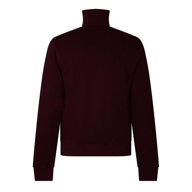 Burgundy 3KE - Lacoste - Men's Quarter-Zip Fleece Top