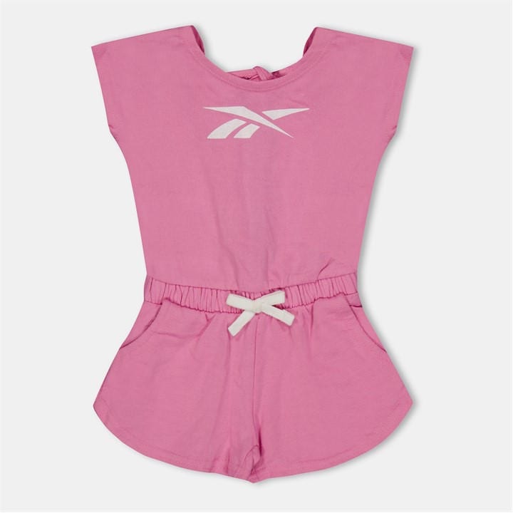 Reebok Girls Pink Terry Playsuit in Size 9 - 12 Months, Sports Direct