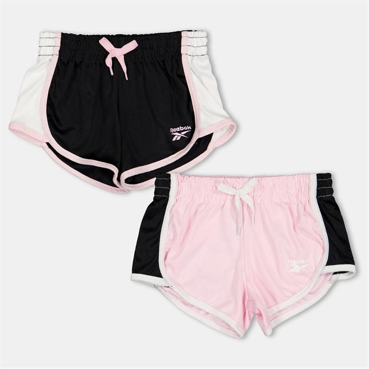 Reebok Girls Pink Jersey Jogger Shorts in Size 18 - 24 Months, Sports Direct