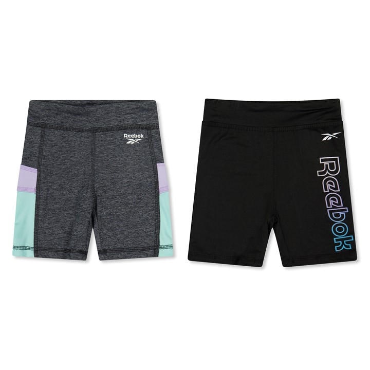 Reebok Girls Blue Kids' Jersey Jogger Shorts in Size 18 - 24 Months, Sports Direct