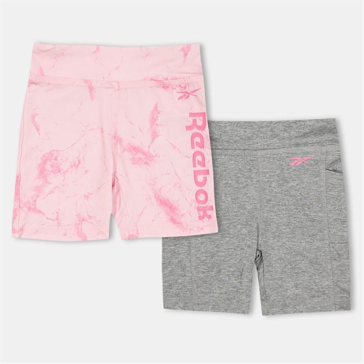 Reebok Girls Pink Jersey Jogger Shorts in Size 18 - 24 Months, Sports Direct