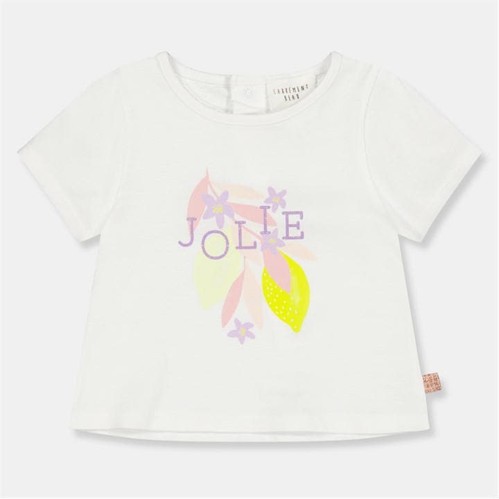 Carrement Beau  Kids White ' Regular Fit Short-Sleeve T-Shirt in Size 0 - 2 Years, Sports Direct