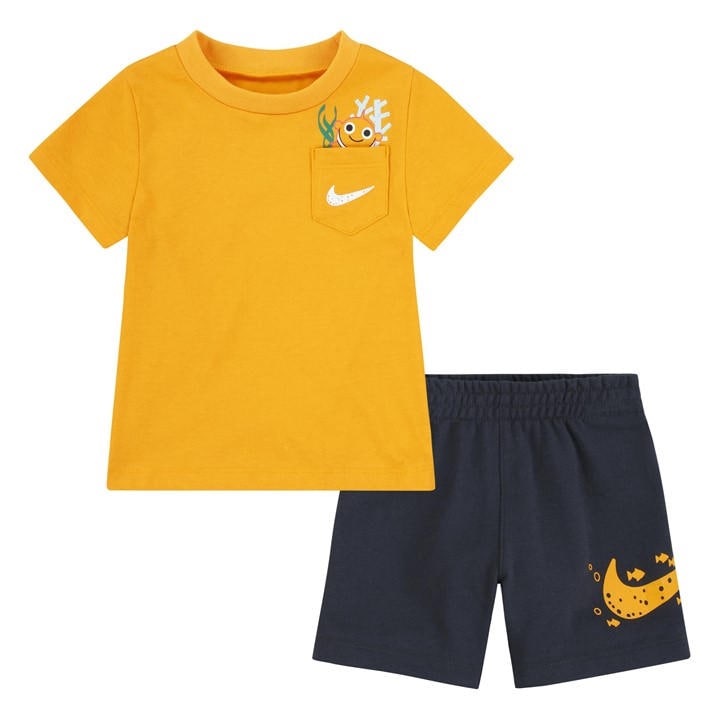 Nike Boys Grey Kids' Top And Trouser Set in Size 6 - 12 Months, Sports Direct