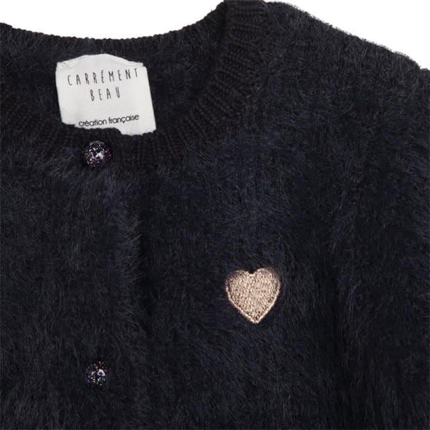Морска синьо - Carrement Beau - Unisex Kids' Knitted Cardigan