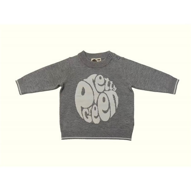 Grey Marl - Pretty Green - Kids' Top and Trouser Pyjama Set