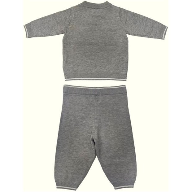 Grey Marl - Pretty Green - Kids' Top and Trouser Pyjama Set