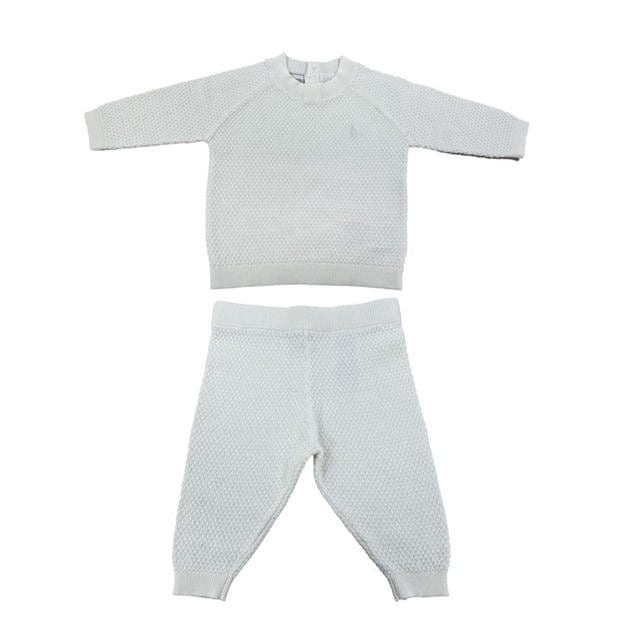 Off White - Jack Wills - Kids Pointelle Cotton Long Sleeve Pyjama Set