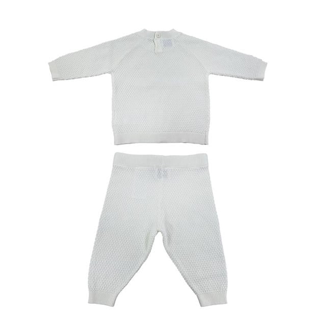 Off White - Jack Wills - Kids' Pointelle Cotton Long Sleeve Pyjama Set