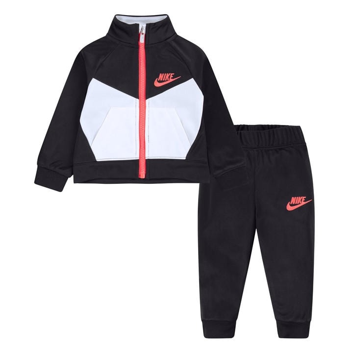Nike Girls Black Nsw Poly Tracksuit Babies in Size 3 - 6 Months, Sports Direct