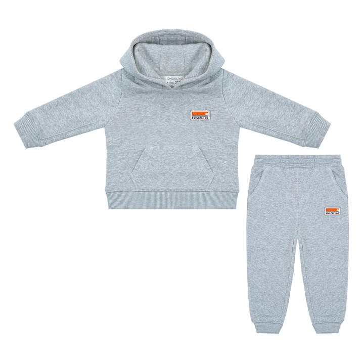 Soulcal Kids Grey Signature Oth And Jogger Set Babies in Size 18 - 24 Months, Sports Direct