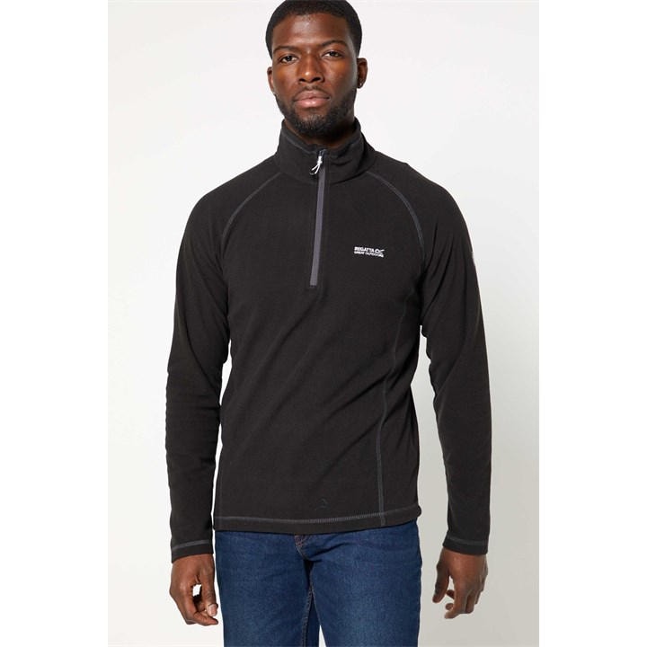 Regatta Mens Montes 1/2 Zip Mini Stripe Outdoor Fleece Pullover - Image 3