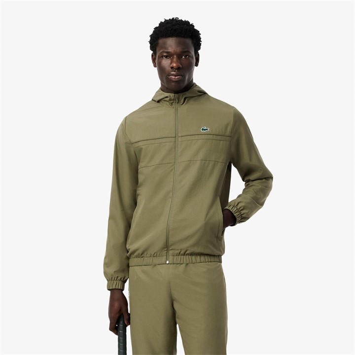 Lacoste Men's Green Full-Zip Track Jacket in Size M, Sports Direct