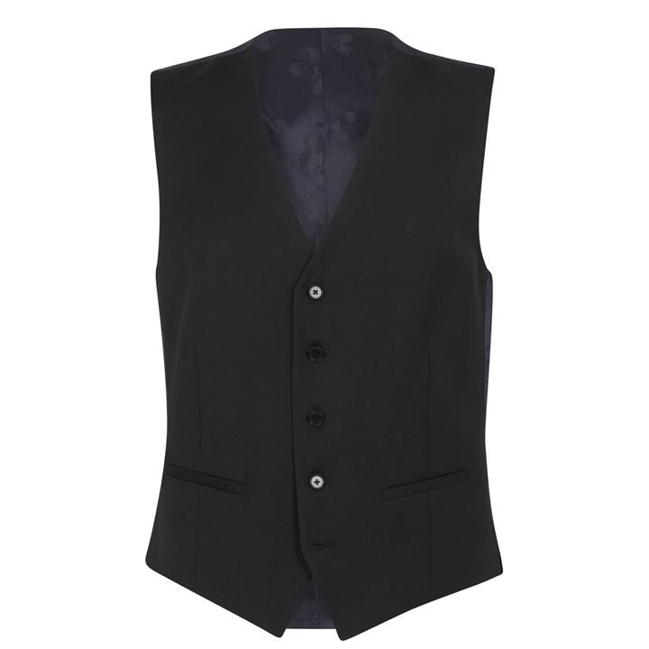 Ted Baker Men's Black Slim Fit Irvinws Waistcoat in Size M, Sports Direct