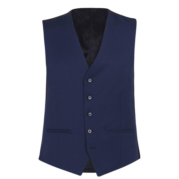 Ted Baker Men's Blue Slim Fit Irvinws Waistcoat in Size XL, Sports Direct