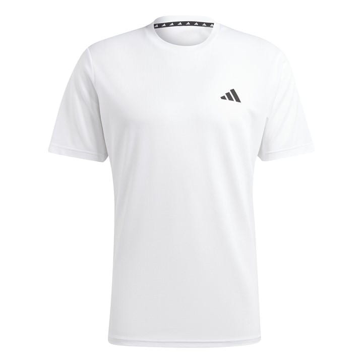 Adidas Men' White Training Essentials Base T Shirt in Size S, Sports Direct
