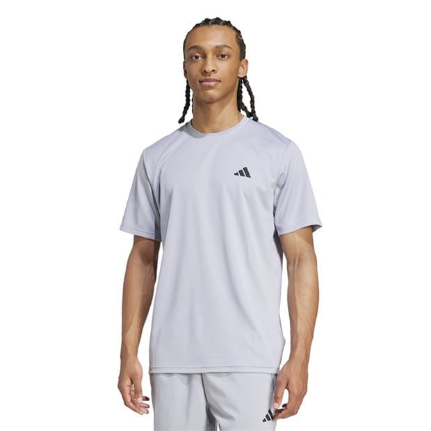 Halo Silver/Blk - adidas - Training Essentials Base T Shirt Mens