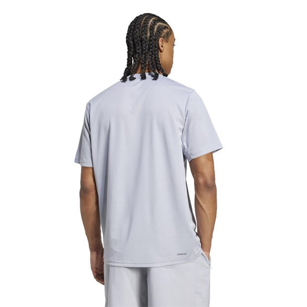 Halo Silver/Blk - adidas - Training Essentials Base T Shirt Mens