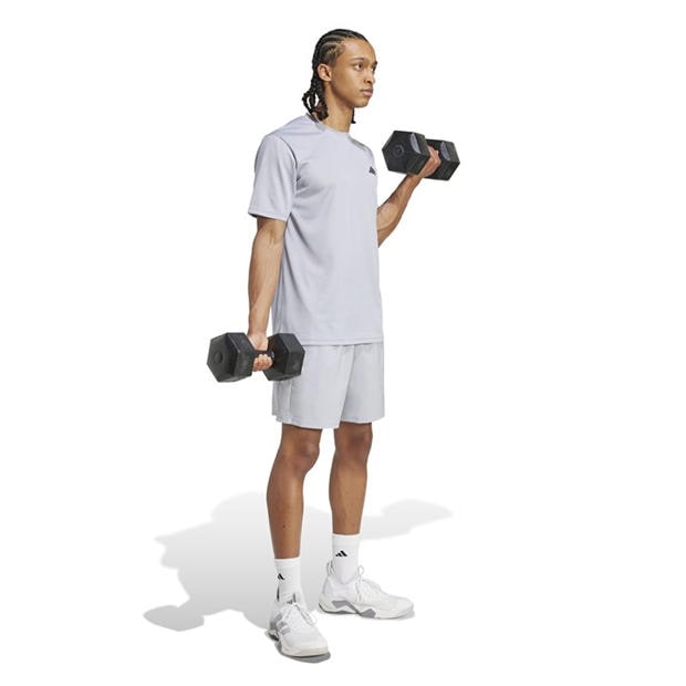 Halo Silver/Blk - adidas - Training Essentials Base T Shirt Mens