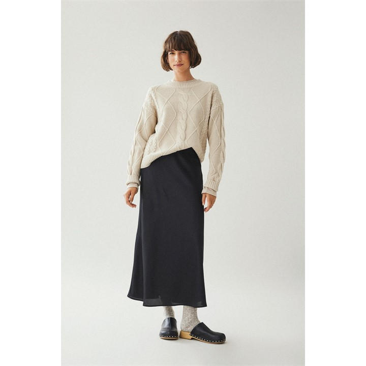 Vila Women's Black Midi Skirt in Size 10, Sports Direct