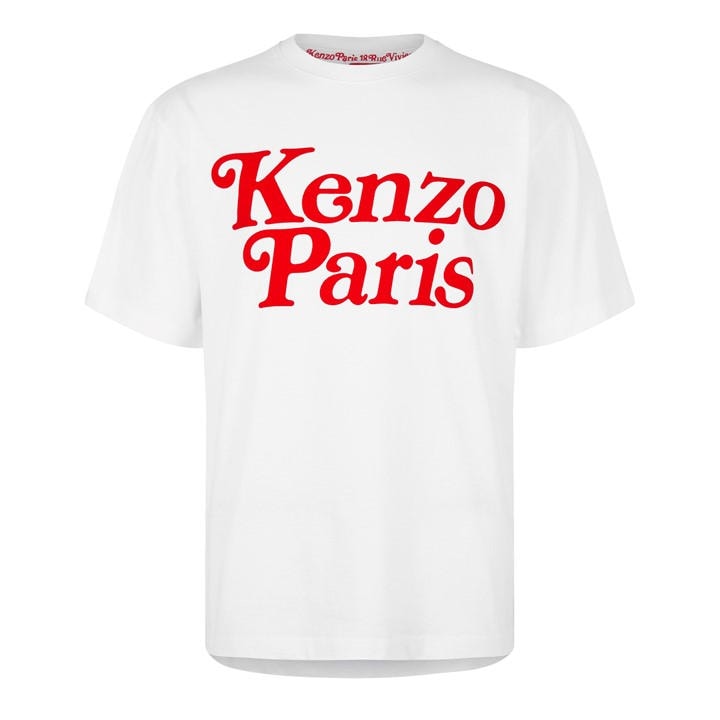Kenzo Men' White Verdy Regular Fit T-Shirt in Size S, Sports Direct