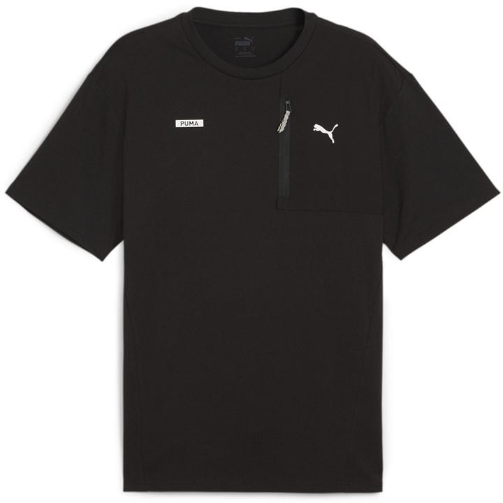 Puma Men' Black Desert Road Regular Fit T-Shirt in Size S, Sports Direct