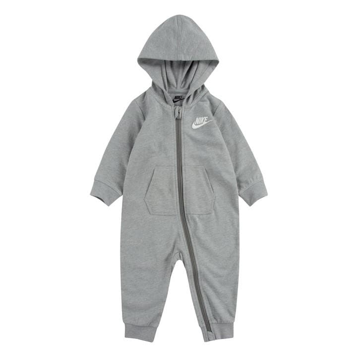 Nike  Kids Grey Futura Coverall in Size 0 - 3 Months, Sports Direct