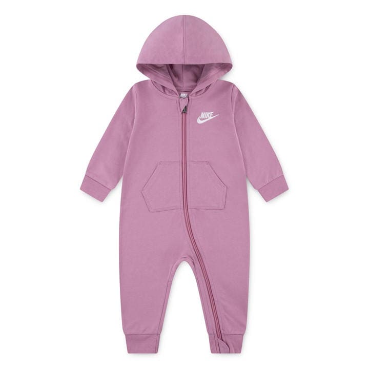 Nike  Kids Pink Futura Coverall in Size 6 - 9 Months, Sports Direct