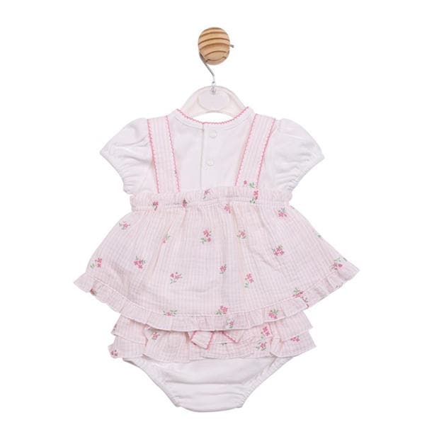 White/Pink - Mintini Baby - Baby 3 Piece Pant Clothing Set