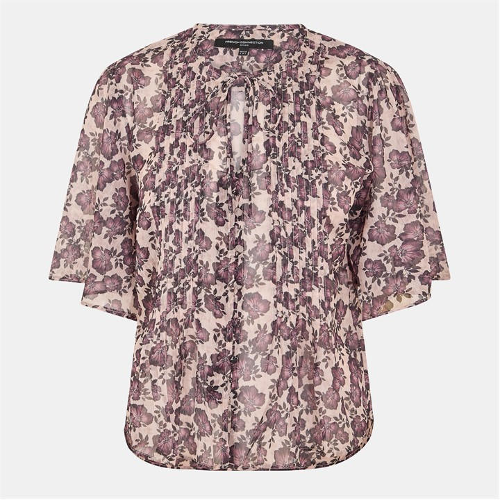 French Connection Women's  Fc Elyse Short-Sleeve Blouse in Size 8, Sports Direct