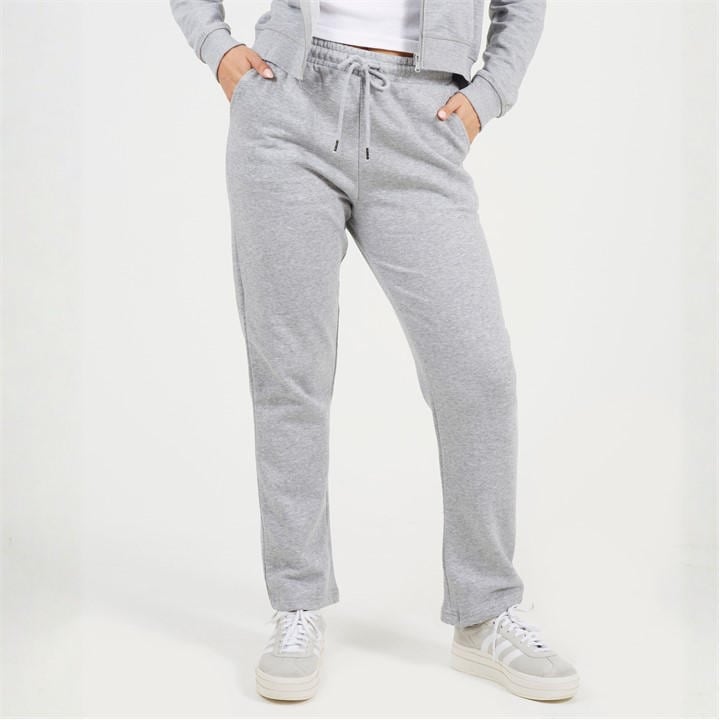 Brave Soul Women's Grey Slim Fit Joggers With No Cuff in Size 8, Sports Direct