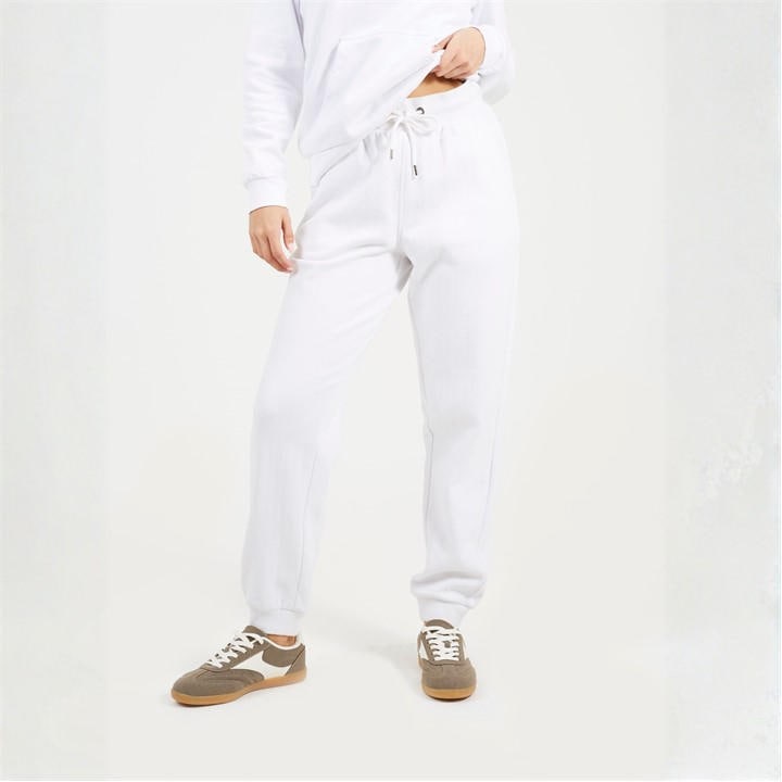 Brave Soul Women's White Classic Style Joggers in Size 12, Sports Direct