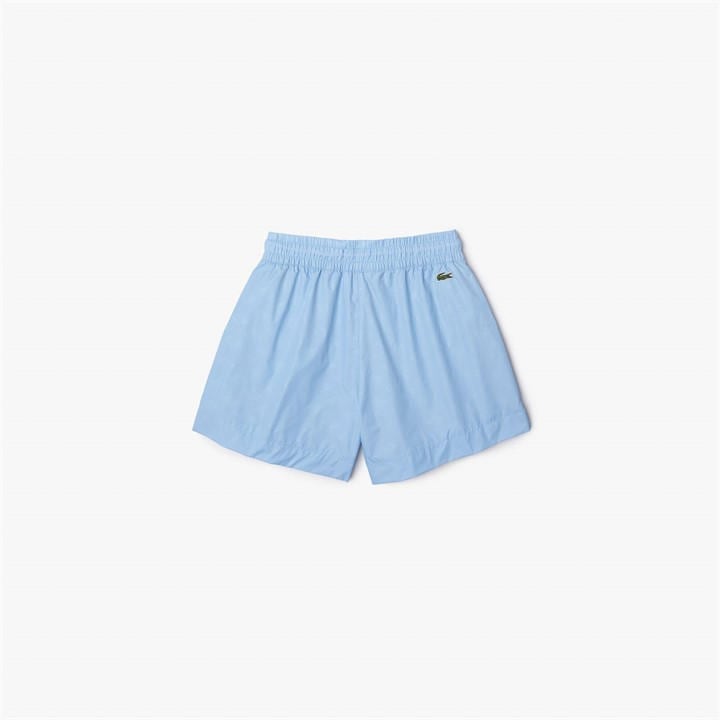 Lacoste Women's Blue Bermuda Fleece Jogger Shorts in Size 16, Sports Direct