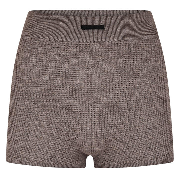 Fear Of God Essentials Women's Beige Waffle Fleece Jogger Shorts in Size 10, Sports Direct