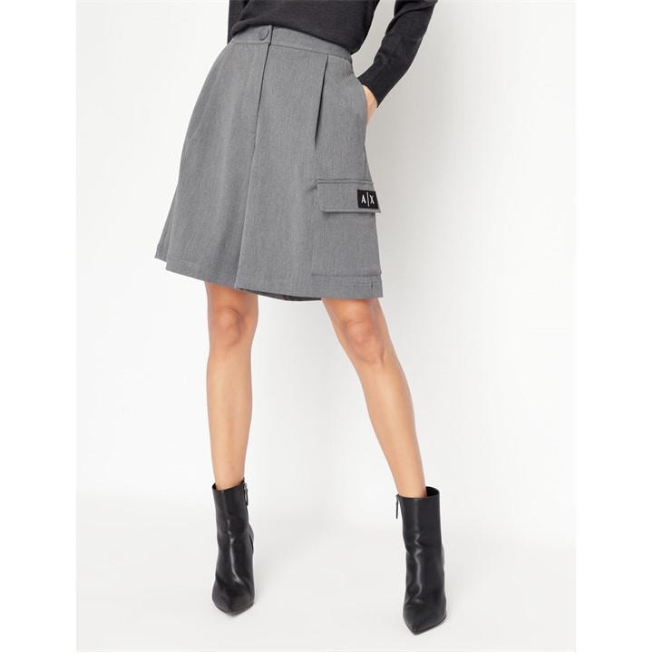 Armani Exchange Women's Grey Cargo Shorts in Size 8, Sports Direct