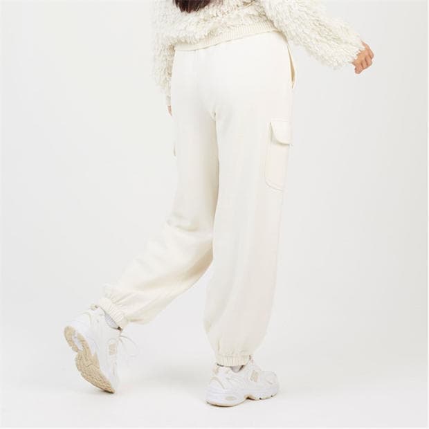 Cream - Brave Soul - BS Womens Cream Jersey Cargo Trousers