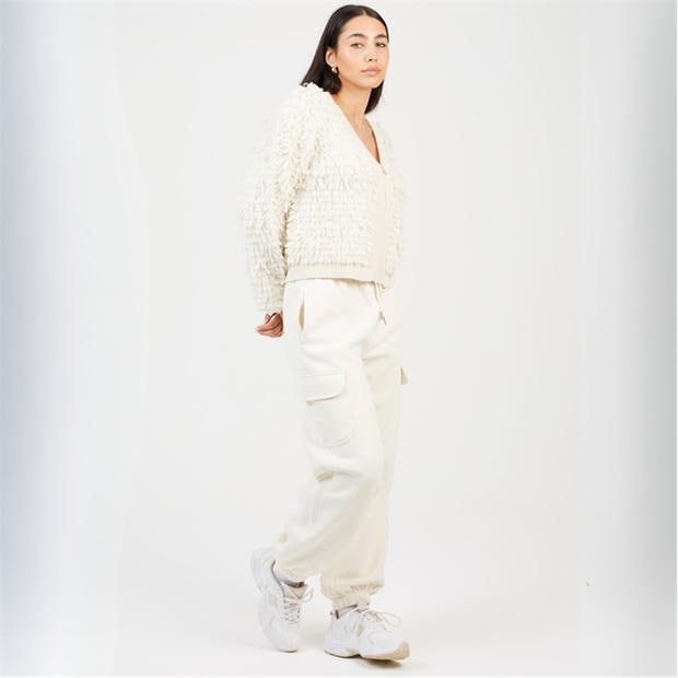 Cream - Brave Soul - BS Womens Cream Jersey Cargo Trousers
