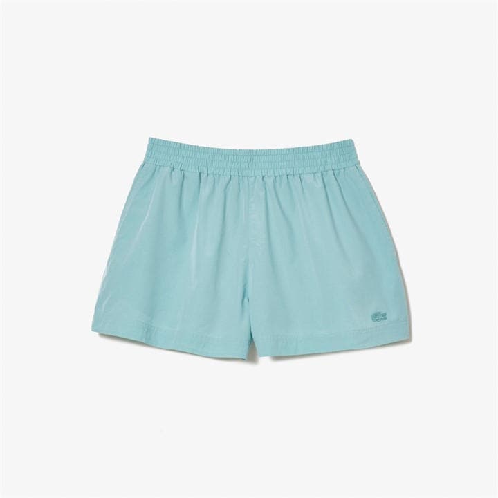 Lacoste Women's Blue Bermuda Fleece Jogger Shorts in Size 16, Sports Direct