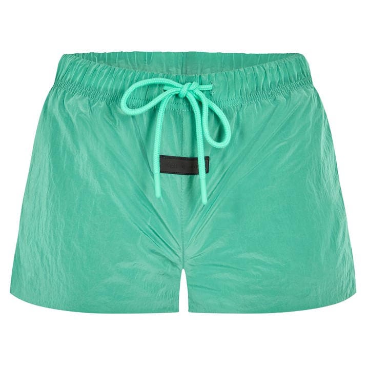 Fear Of God Essentials Women's Green Running Fleece Jogger Shorts in Size 12, Sports Direct