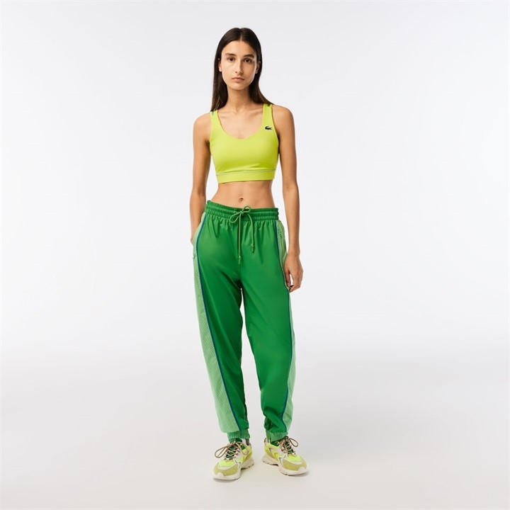 Lacoste Women's Green Slim Fit Joggers in Size 8, Sports Direct
