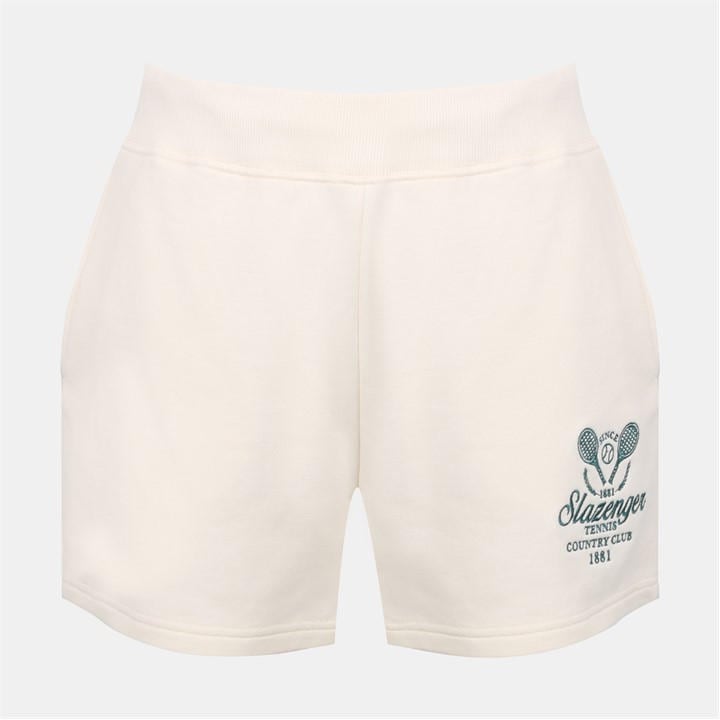 Slazenger Women's White Fleece Jogger Shorts in Size 8, Sports Direct