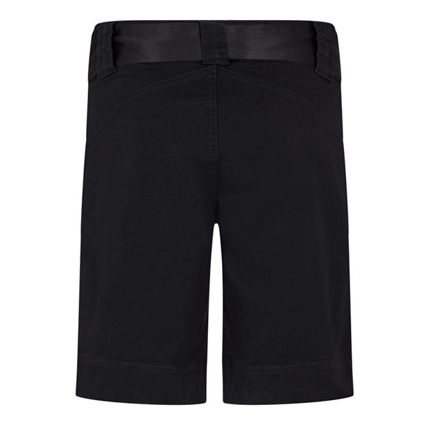 Black - Puma - Tie Belt Bermuda Shorts Womens