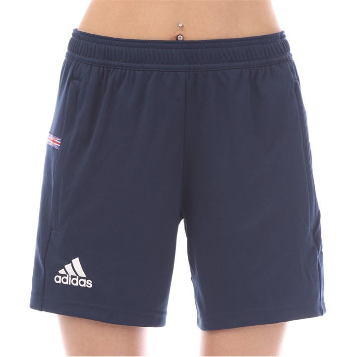 Adidas Women's Blue Jersey Jogger Shorts in Size XS, Sports Direct